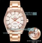 OVS Factory 1:1 Clone Omega Seamaster Aqua Terra GMT Chronometer Rose Gold Watch 